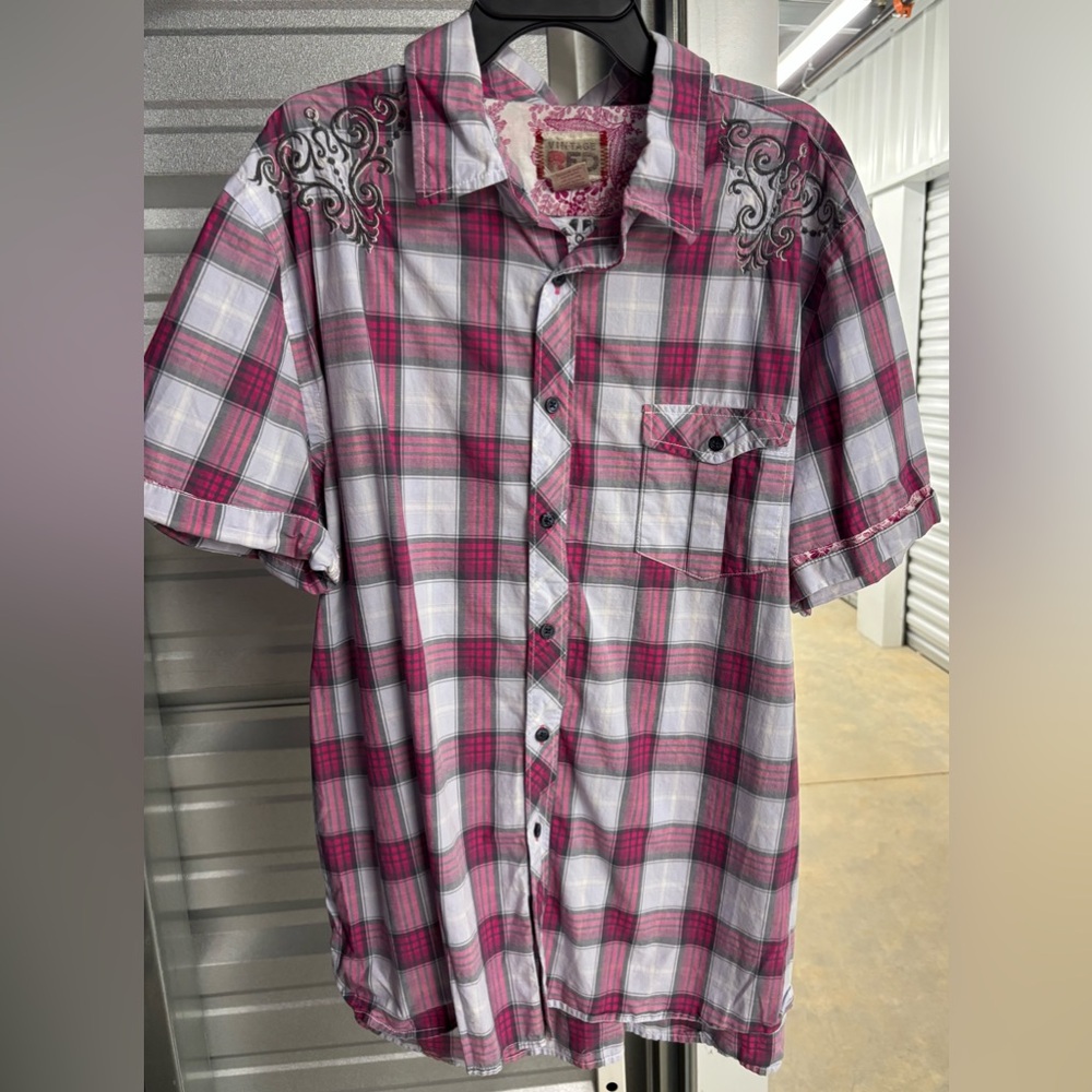 Plaid vintage red shirt